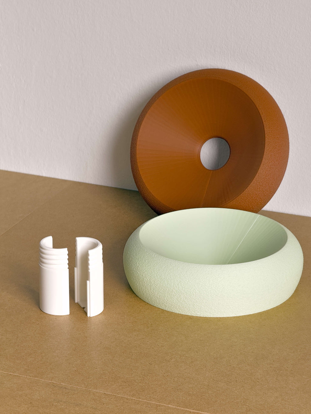 Ceiling Lamp Brown / Mint