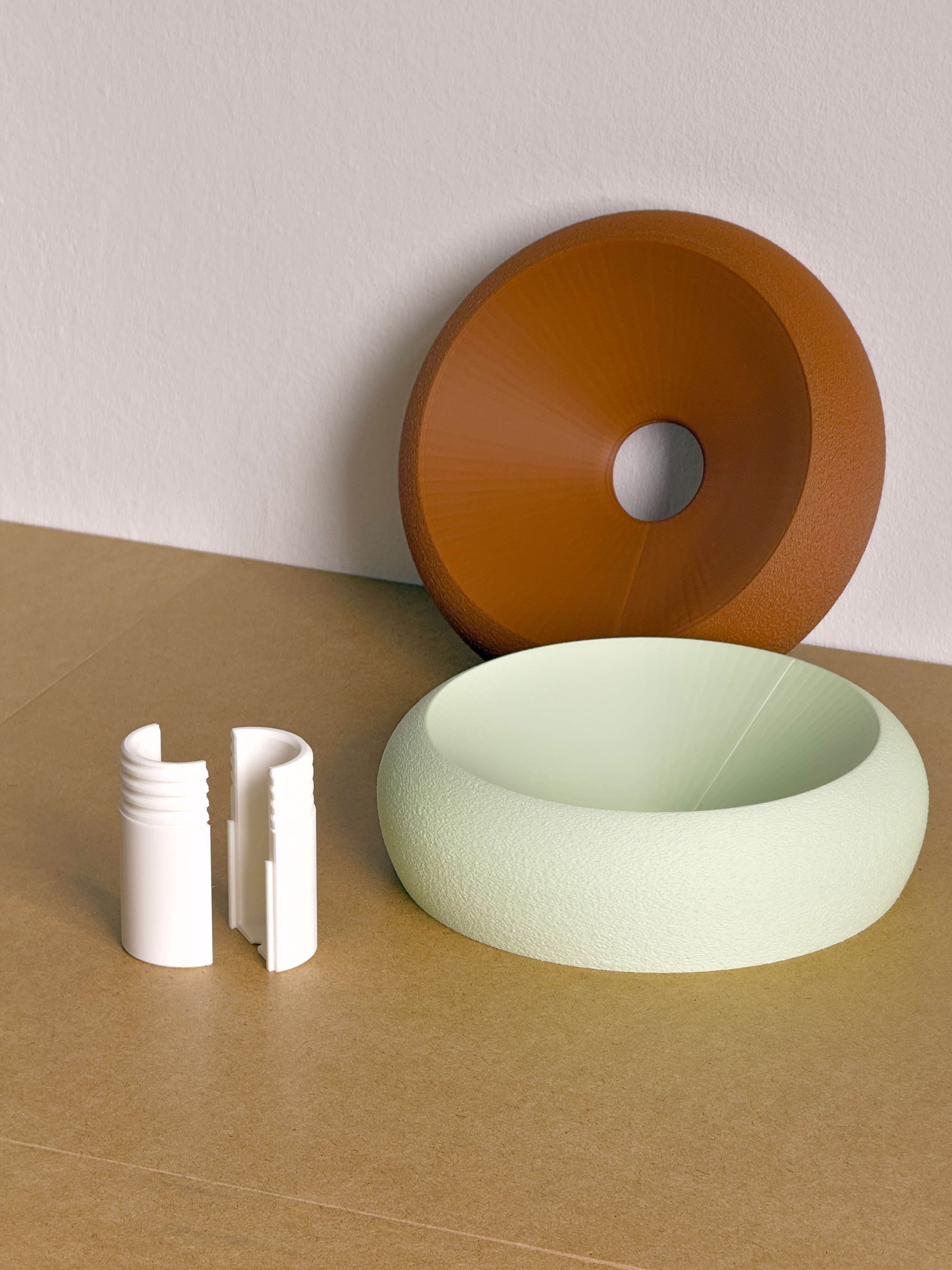 Ceiling Lamp Brown / Mint