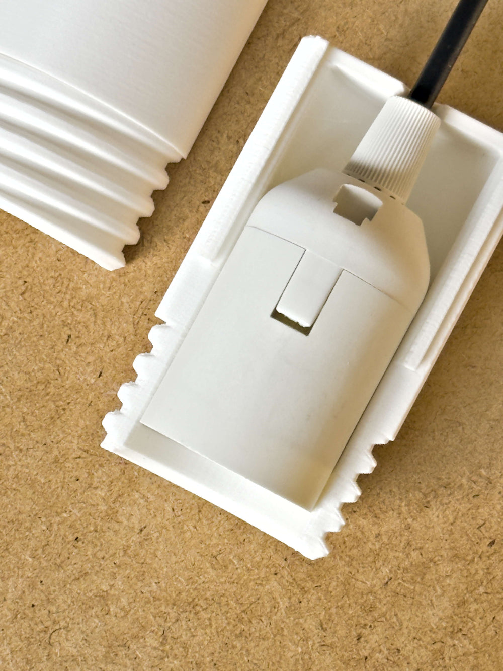 Ramon Ceiling Lamp close-up of easy-install mounting mechanism