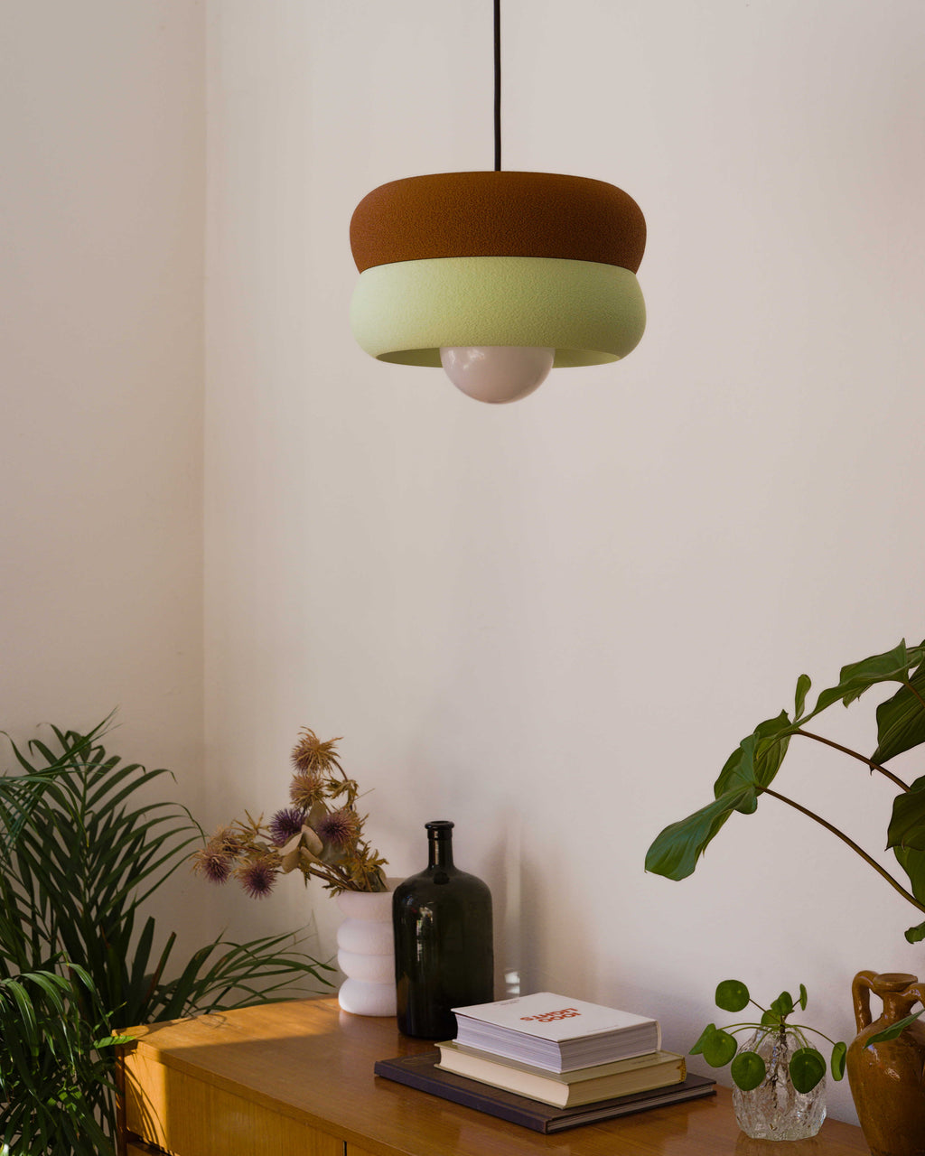 Ceiling Lamp Brown / Mint