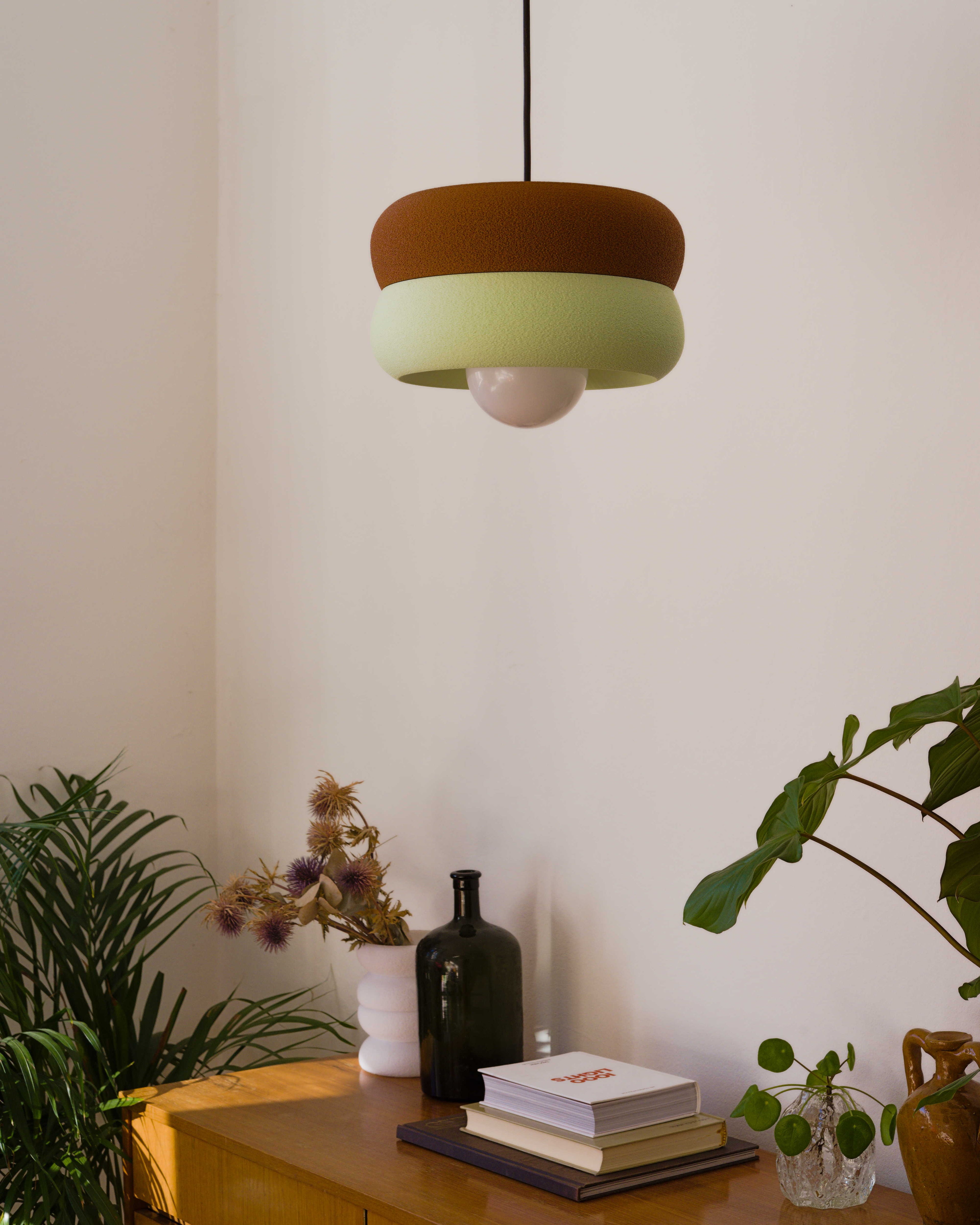 Ceiling Lamp Brown / Mint