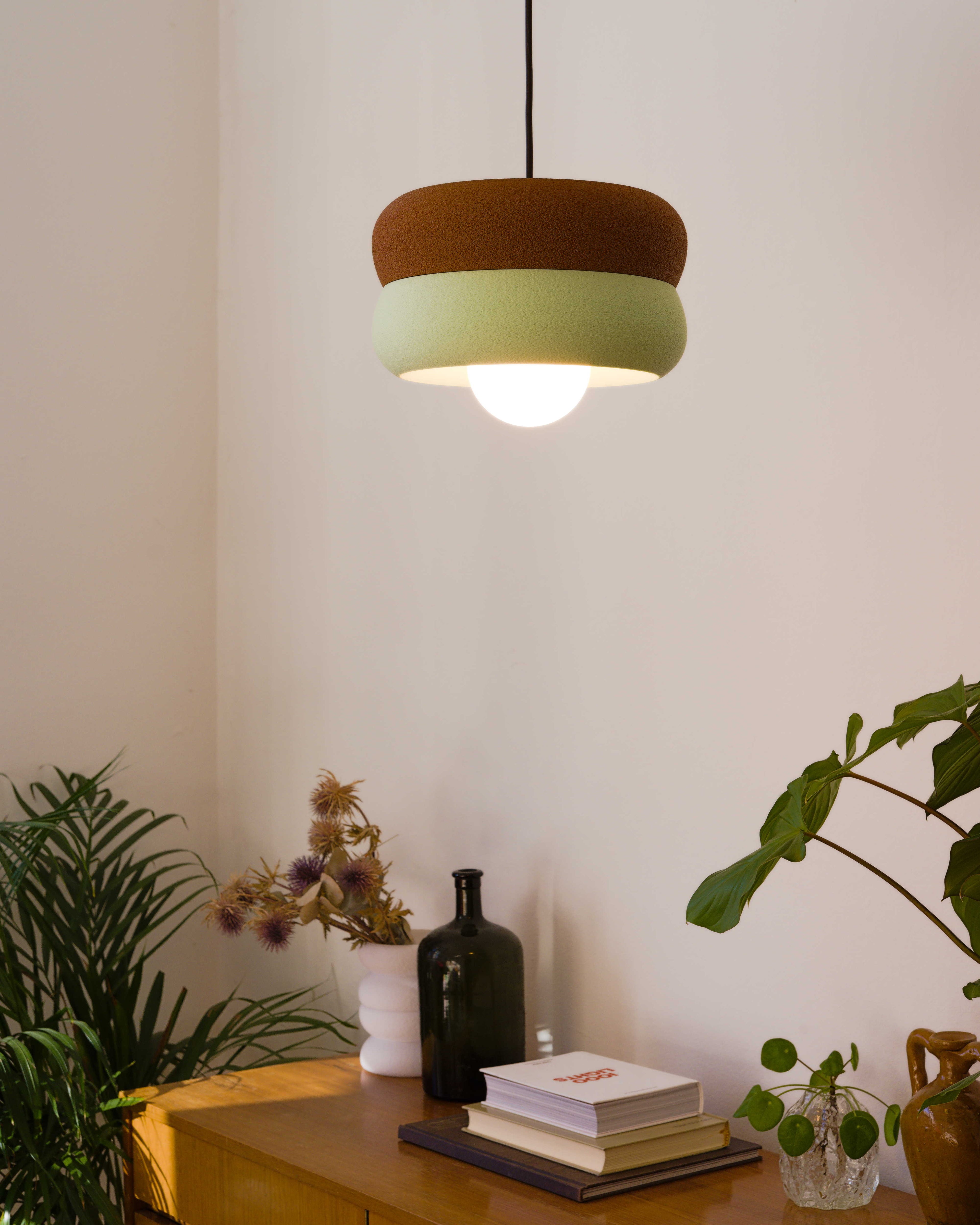 Ceiling Lamp Brown / Mint