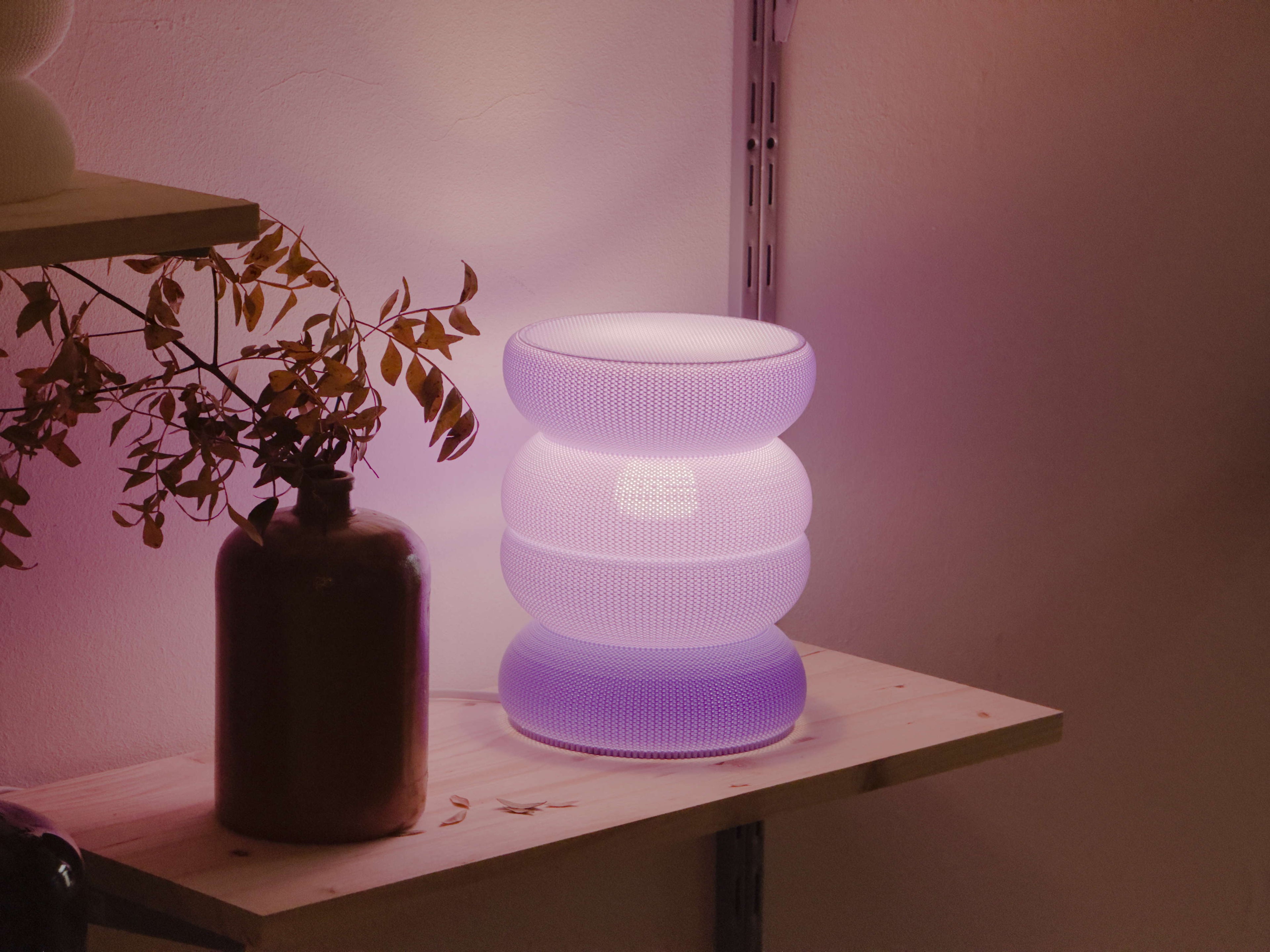 Woven Rujum Lamp Purple