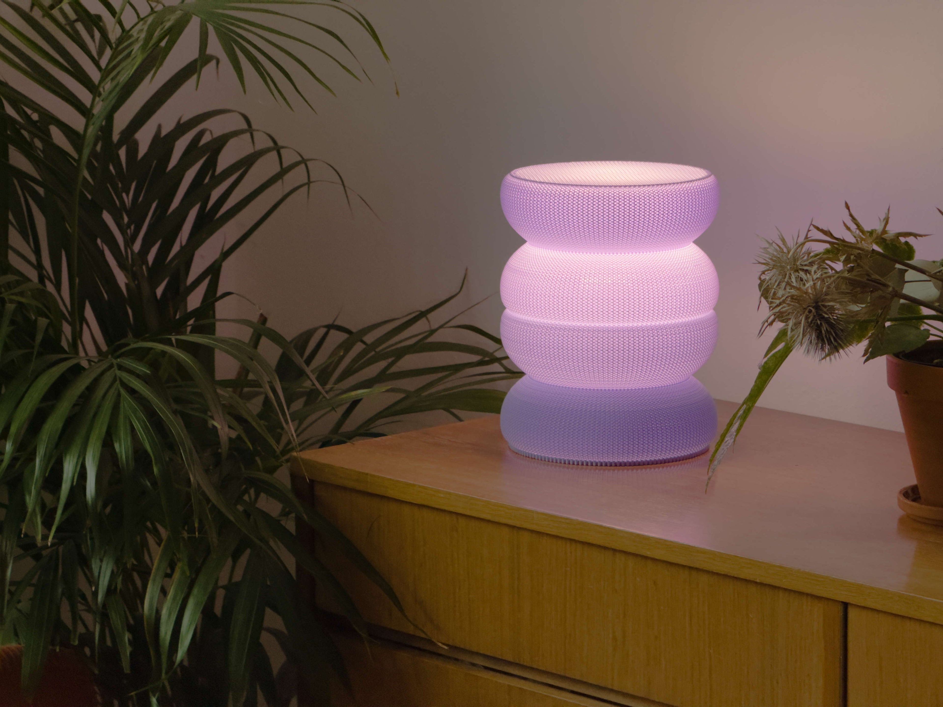 Woven Rujum Lamp Purple