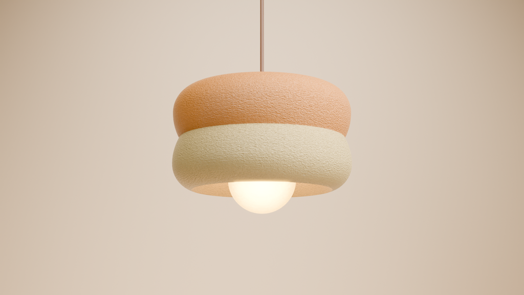 Ceiling Lamp Peach / Almond