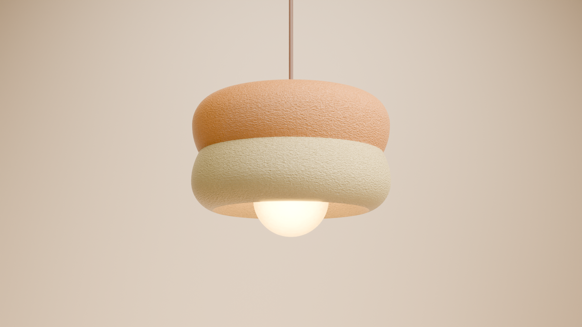 Ceiling Lamp Peach / Almond