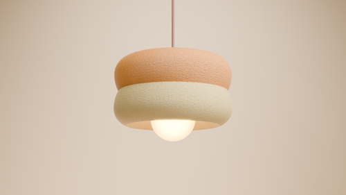 Ceiling Lamp Peach / Almond