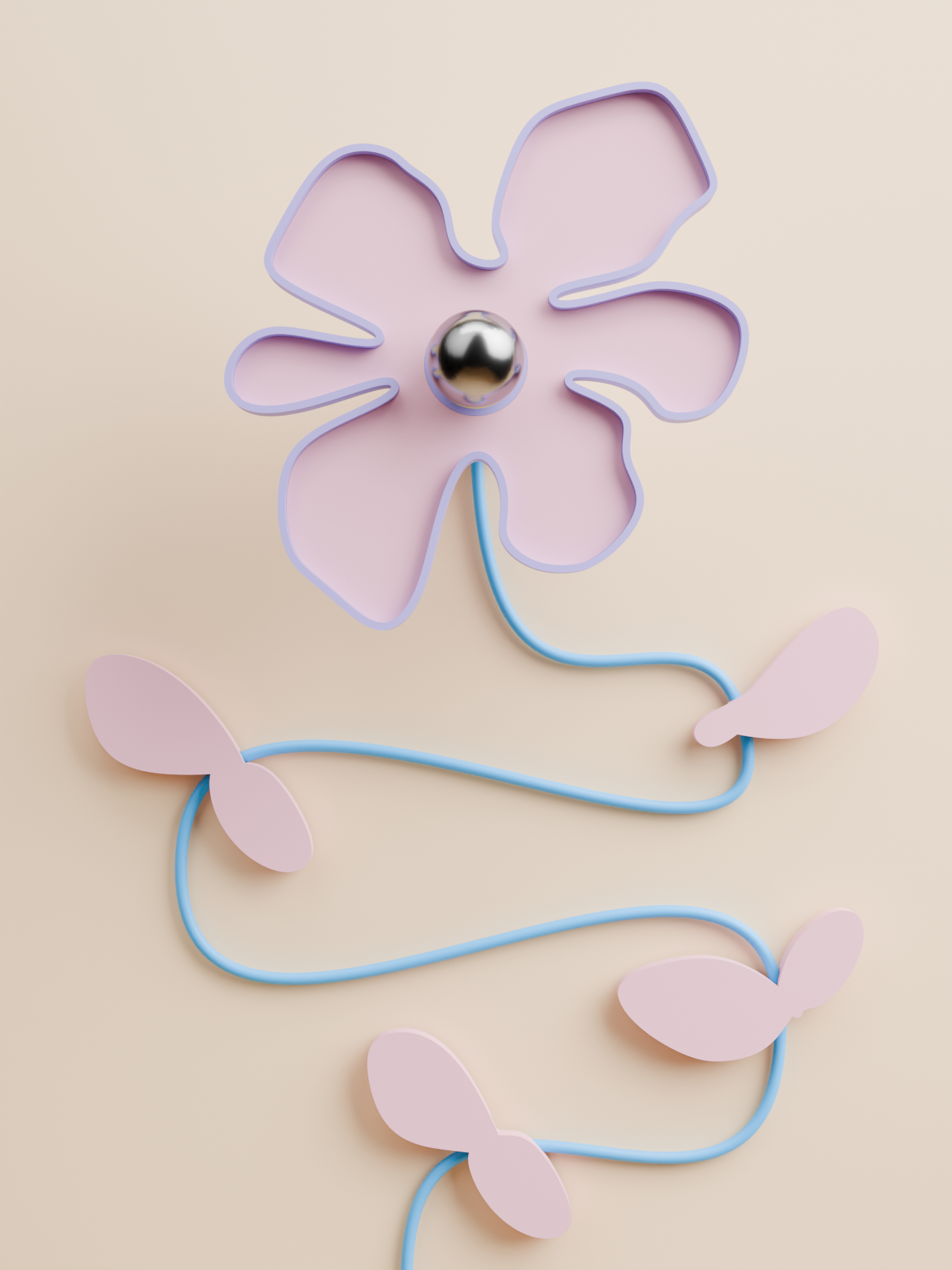 Flower blue / purple / candy