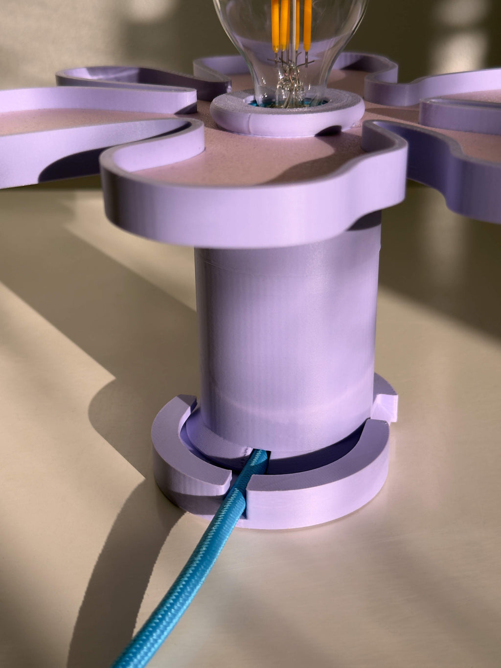 Flower Wall Lamp – Blue / Purple / Candy