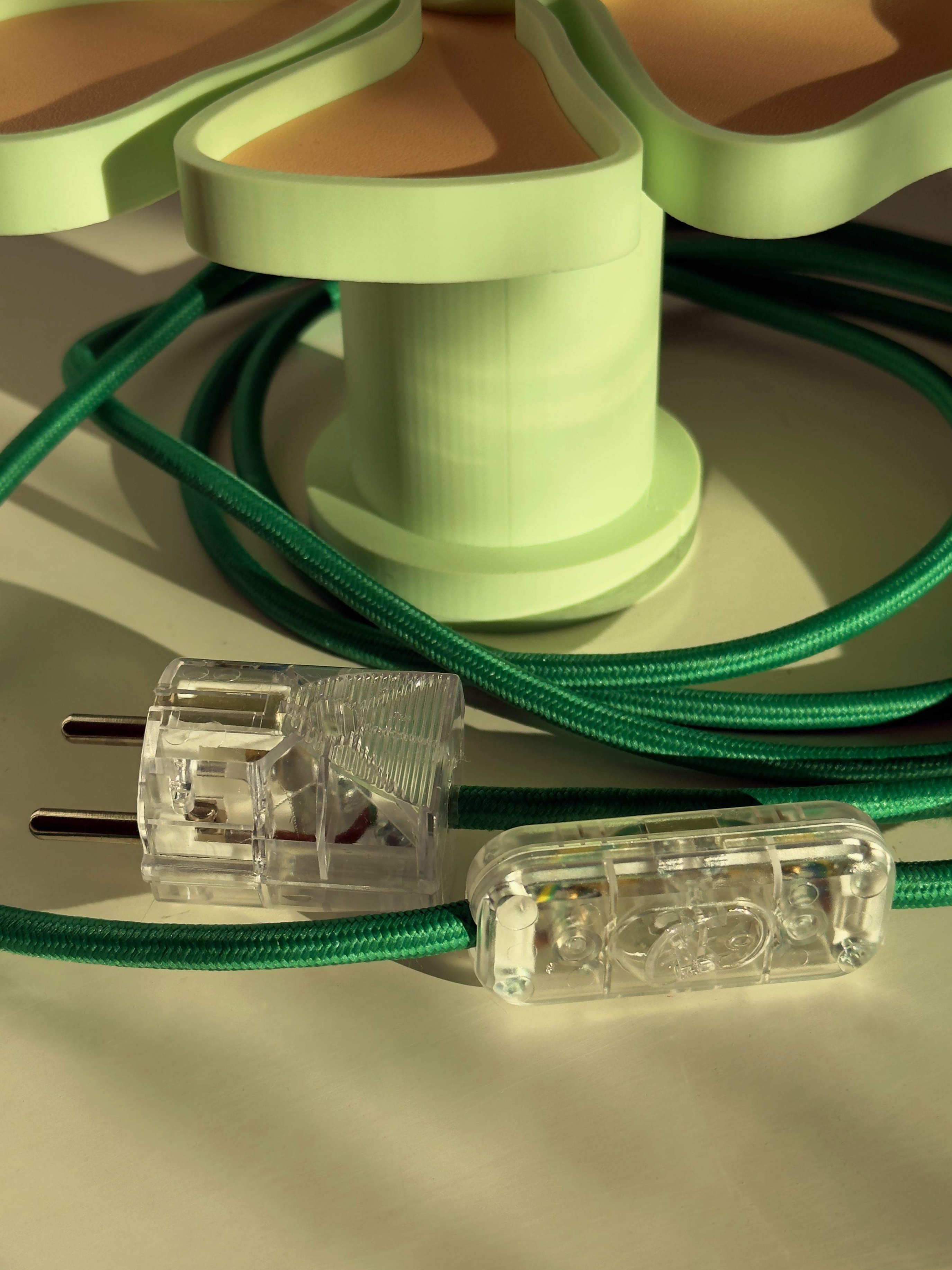 Flower Wall Lamp – Green / Mint / Peach